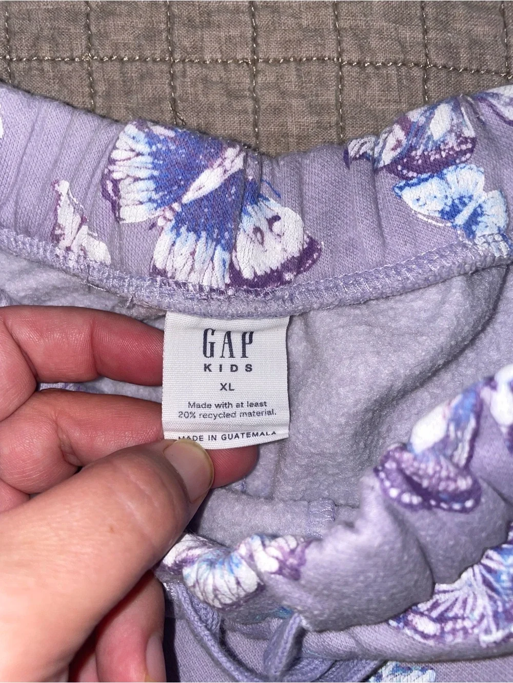 GAP Lavender Butterfly Athletic Shorts